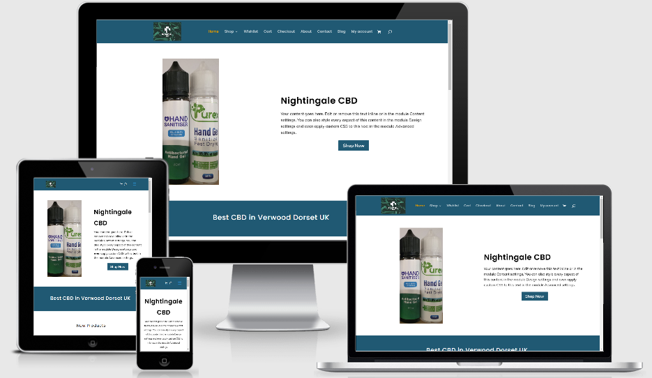 nightingalecbd.co.uk website design