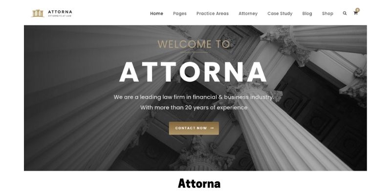 Attorna: Best WordPress Theme for Law Firm Website