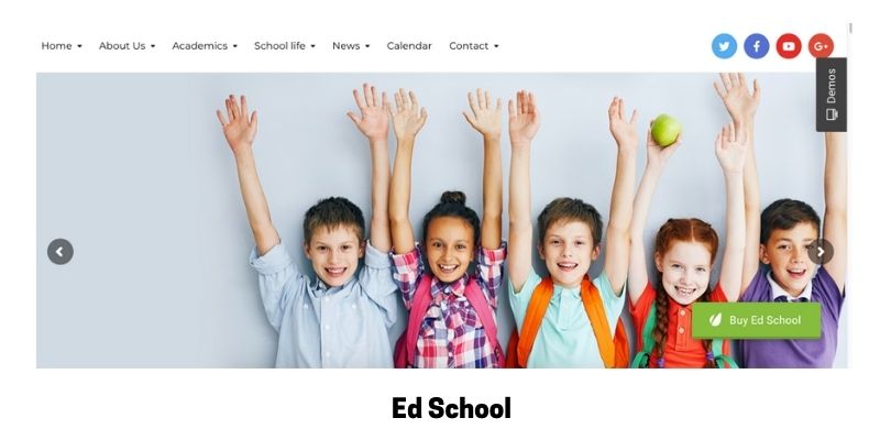 Ed School: Best Primary School WordPress Theme
