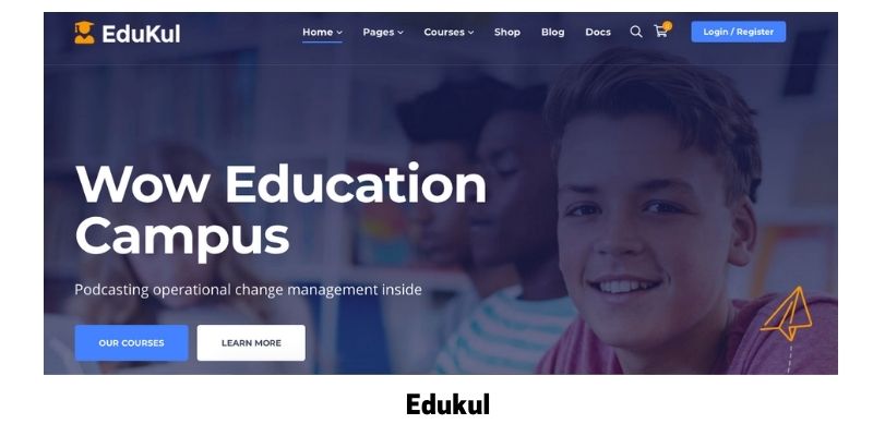 Edukul: Best online courses WordPress theme for virtual classroom