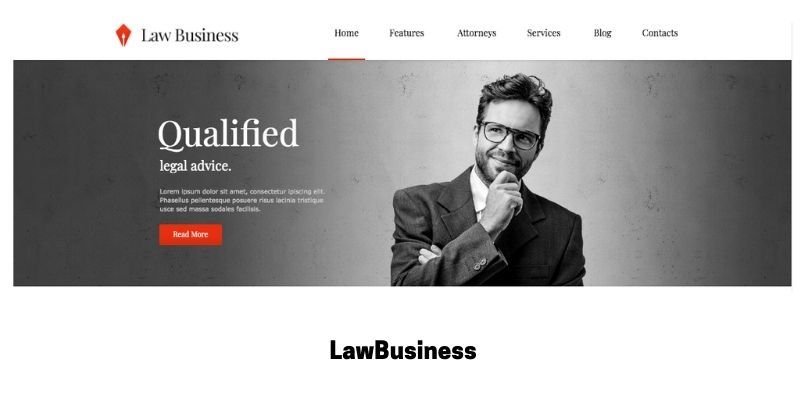 LawBusiness: Best WordPress Theme for Law Firm Website
