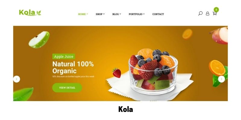 Kola: Best Health Supplements WordPress Theme