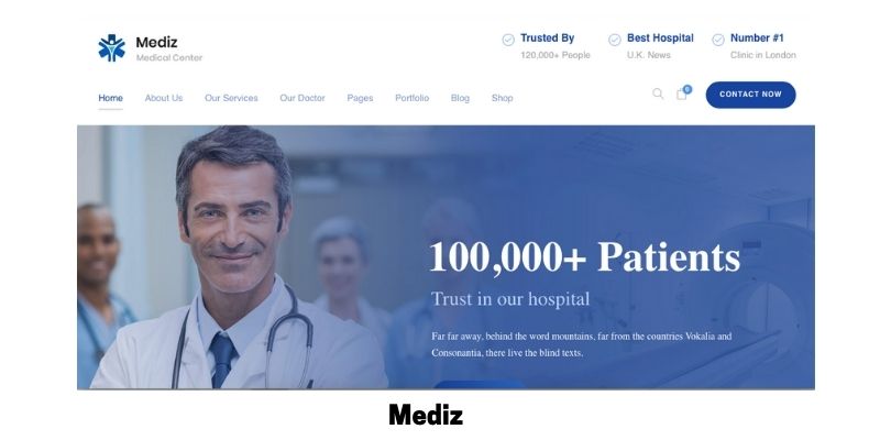 Mediz: What is the Best Medical WordPress Theme