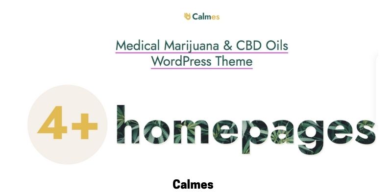 Calmes: The Best CBD WordPress Theme