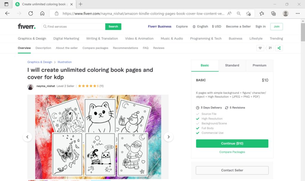 Coloring Book Pages Design