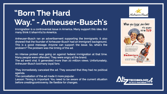 Born The Hard Way." -  Anheuser-Busch's